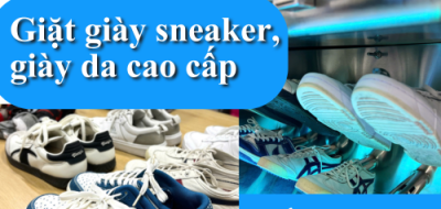  Giặt giày sneaker, giày da cao cấp