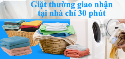 Giặt thường giao nhận tại nhà chỉ 30 phút