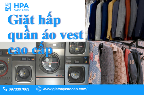 Giặt hấp quần áo vest cao cấp
