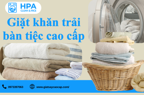 Giặt khăn trải bàn tiệc cao cấp