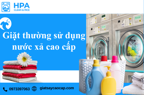 Giặt thường sử dụng nước xả cao cấp